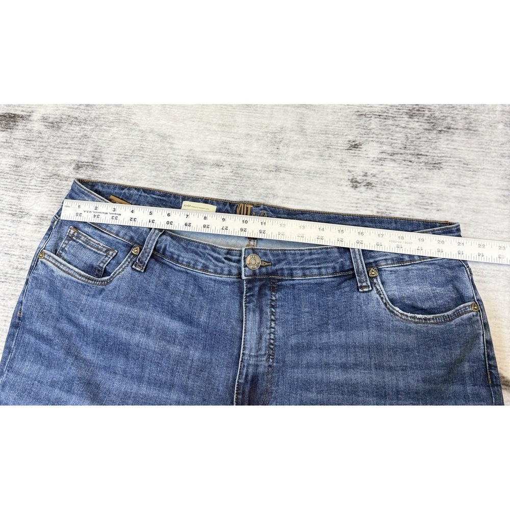 Kut From The Kloth Plus Size Asher Ankle Straight Leg Stretch Cuffed Jeans 22W - Picture 5 of 7